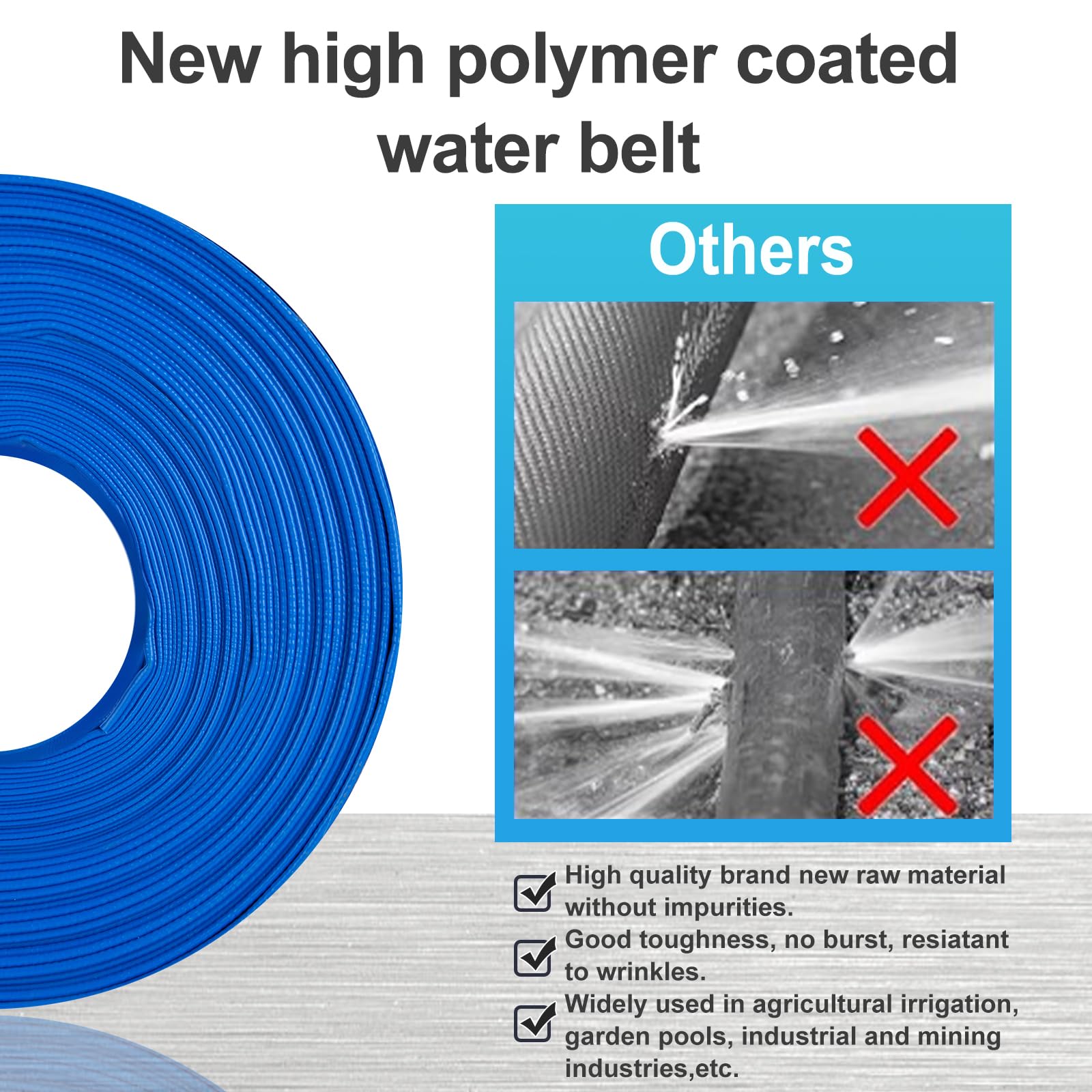 OCGIG hose connected to pool filter during backwash for quick discharge