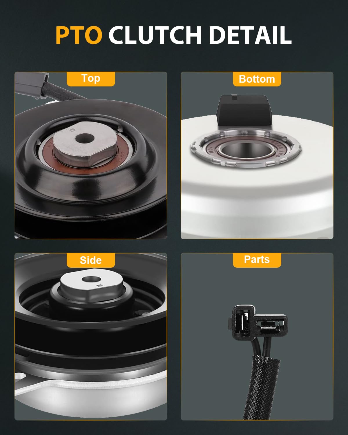 OCPTY close-up of steel billet pulley highlighting reduced belt wear benefit