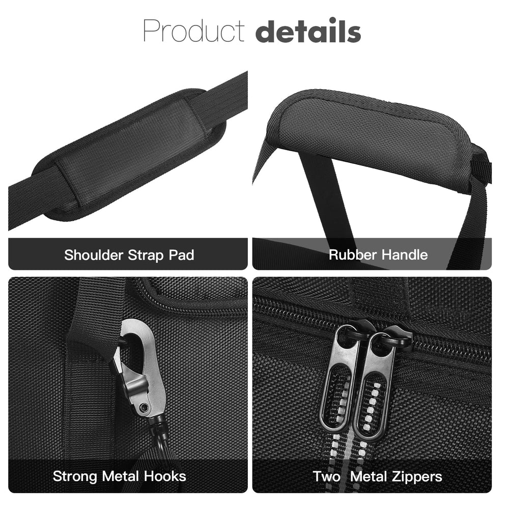OCXLLEATLY external pocket storing cables for instant access