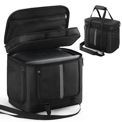 OCXLLEATLY front view of packed case protecting SOLIX C1000 for travel