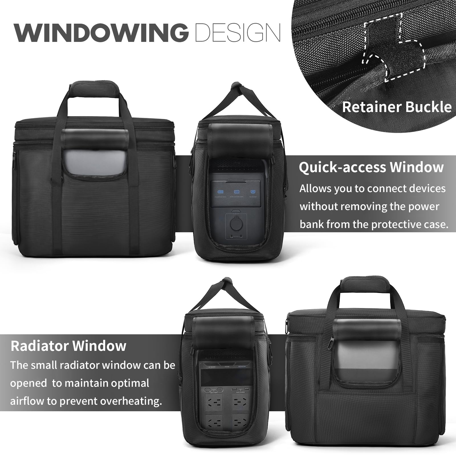 OCXLLEATLY interior padding and compartments protect and organize