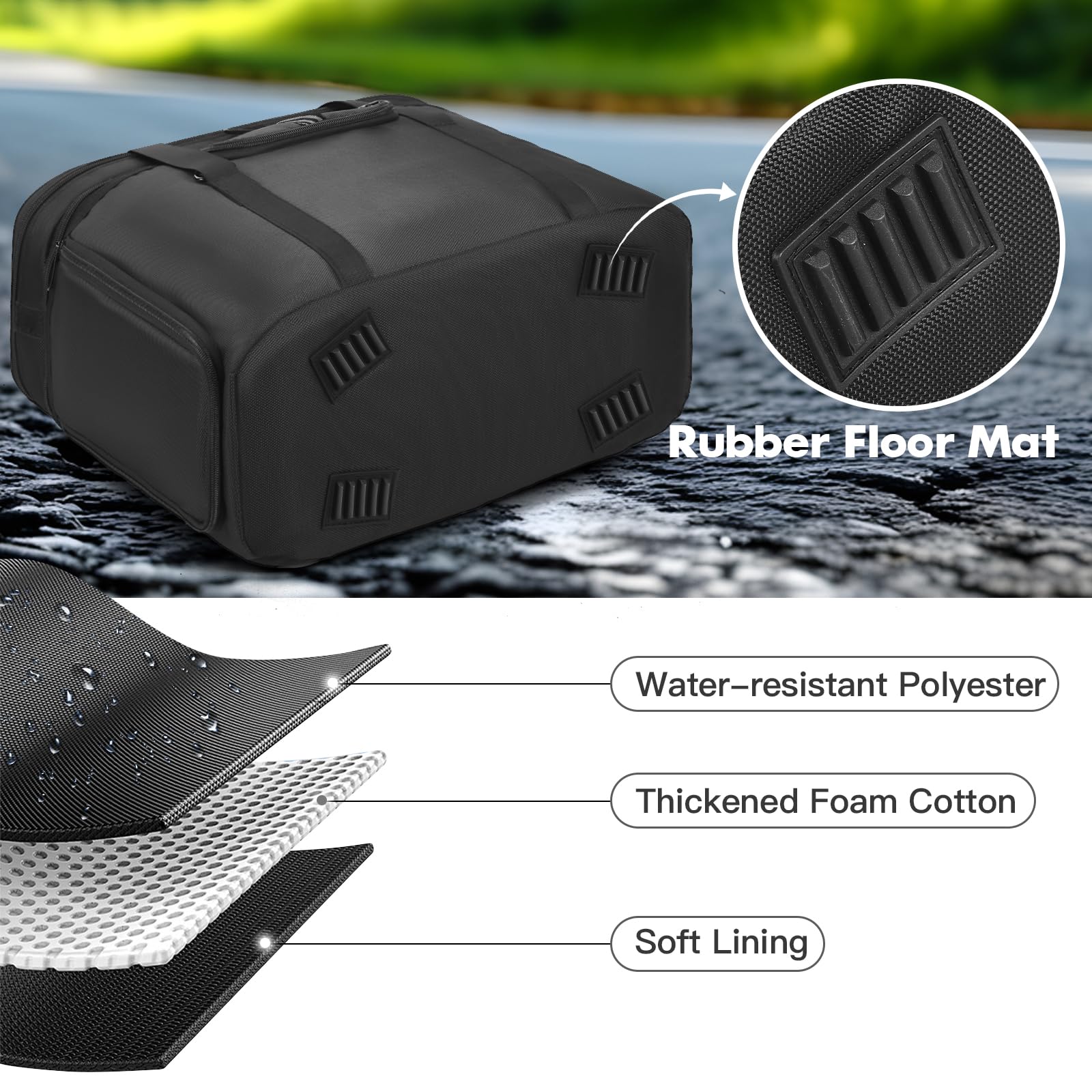 OCXLLEATLY silicone feet keep the case stable and scratch-free