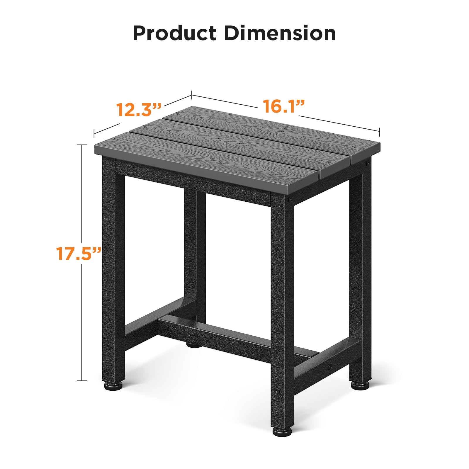 ODK table next to a hot tub holding towels showing practical poolside use