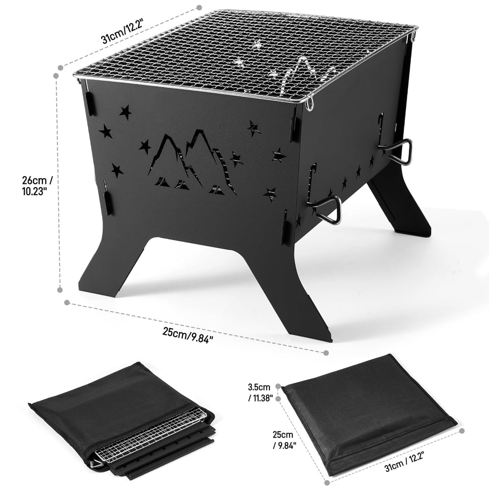 Odoland close-up of 304 stainless steel grill grate for even cooking and easy cleaning