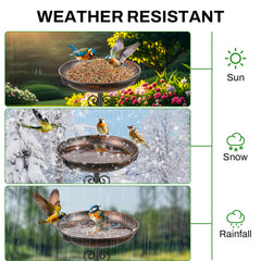 ODSNANIE bird bath in garden adding decorative focal point and habitat