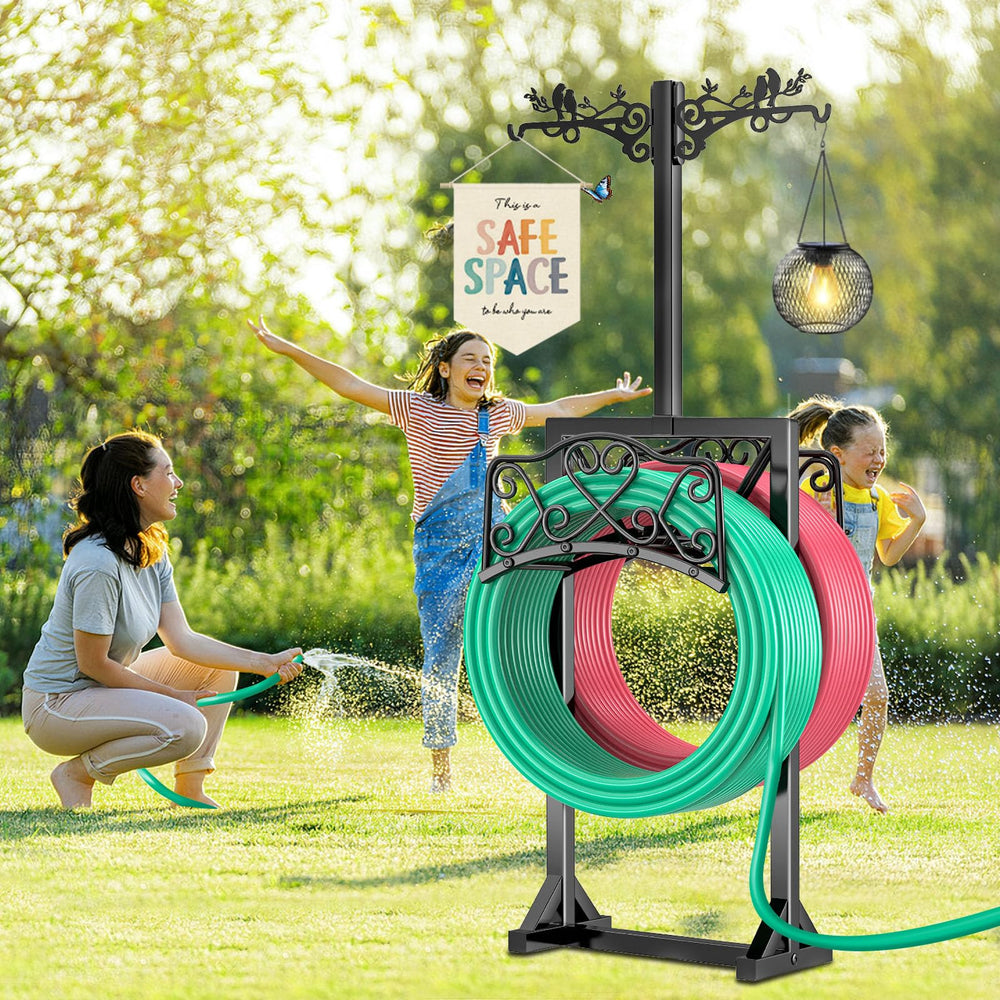 ODSNANIE lifestyle patio display with hanging planter showing dual-purpose charm