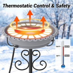 ODSNANIE metal 5-prong base demonstrating stability and wind resistance