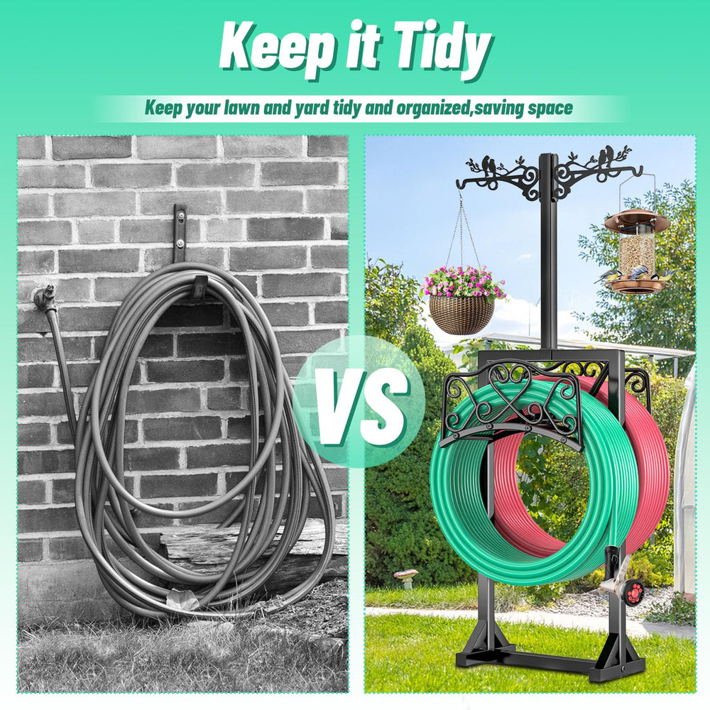 ODSNANIE scale comparison with standard coiled hose showing capacity benefit