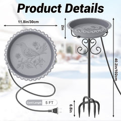ODSNANIE textured petal rim detail providing secure perches for birds