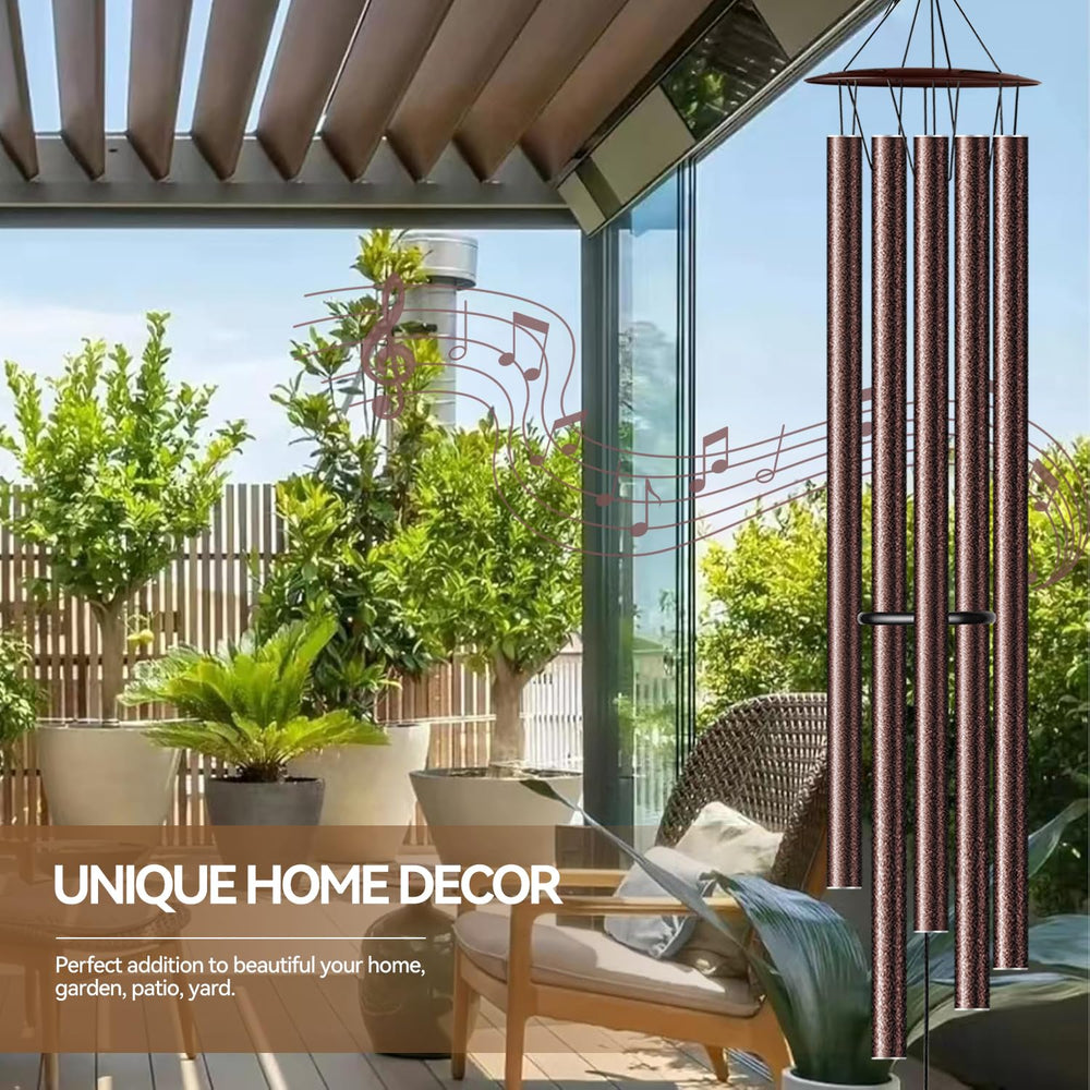 OEMUXU wind chime hanging on porch showcasing soothing outdoor ambiance