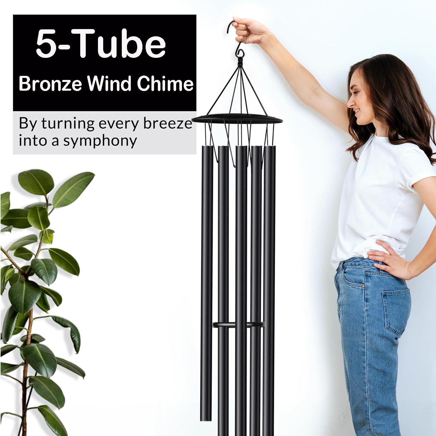 OEMUXU metal top and S-hook detail showing secure hang and weather resistance