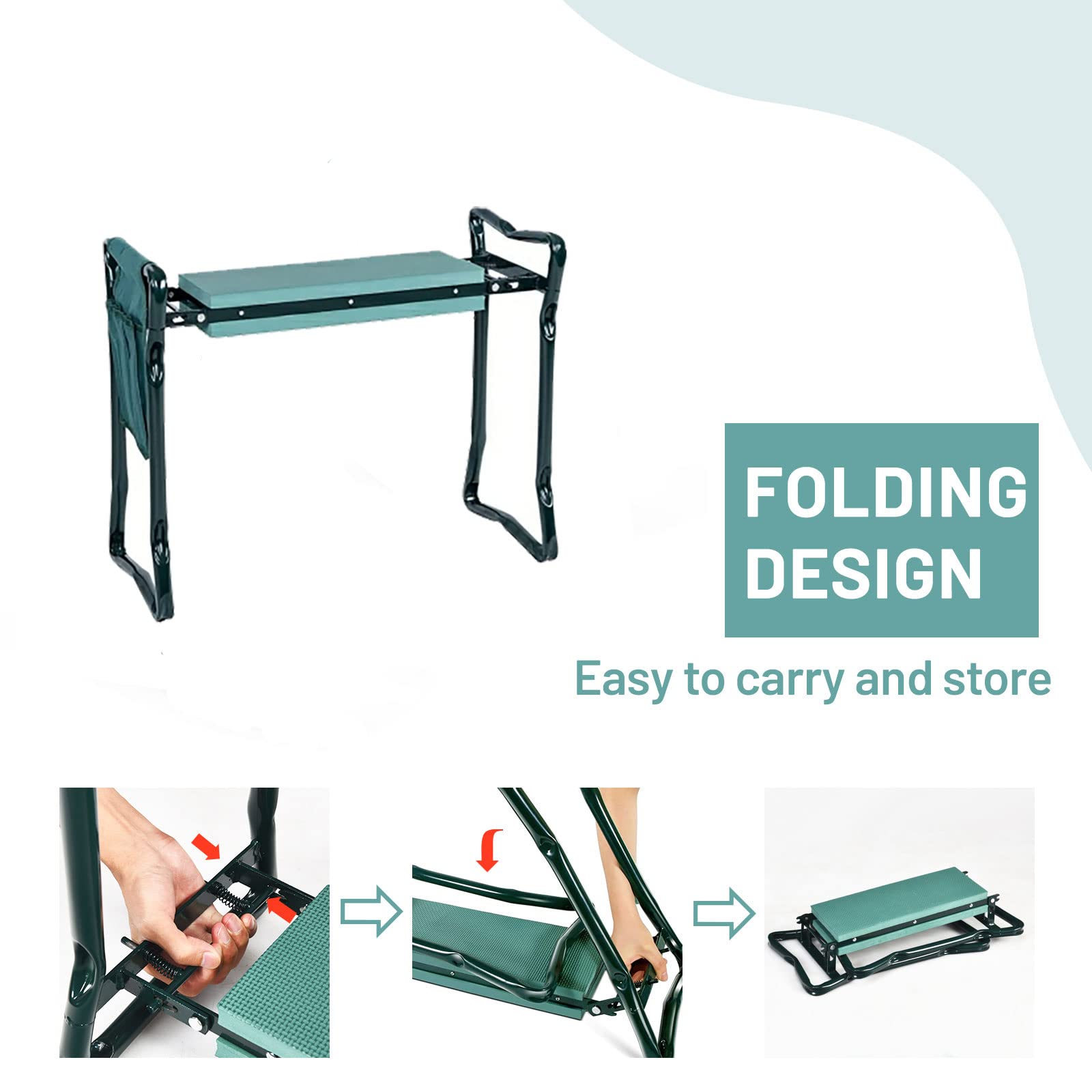 OFFICEJOY side view as seat demonstrating raised working height to reduce bending