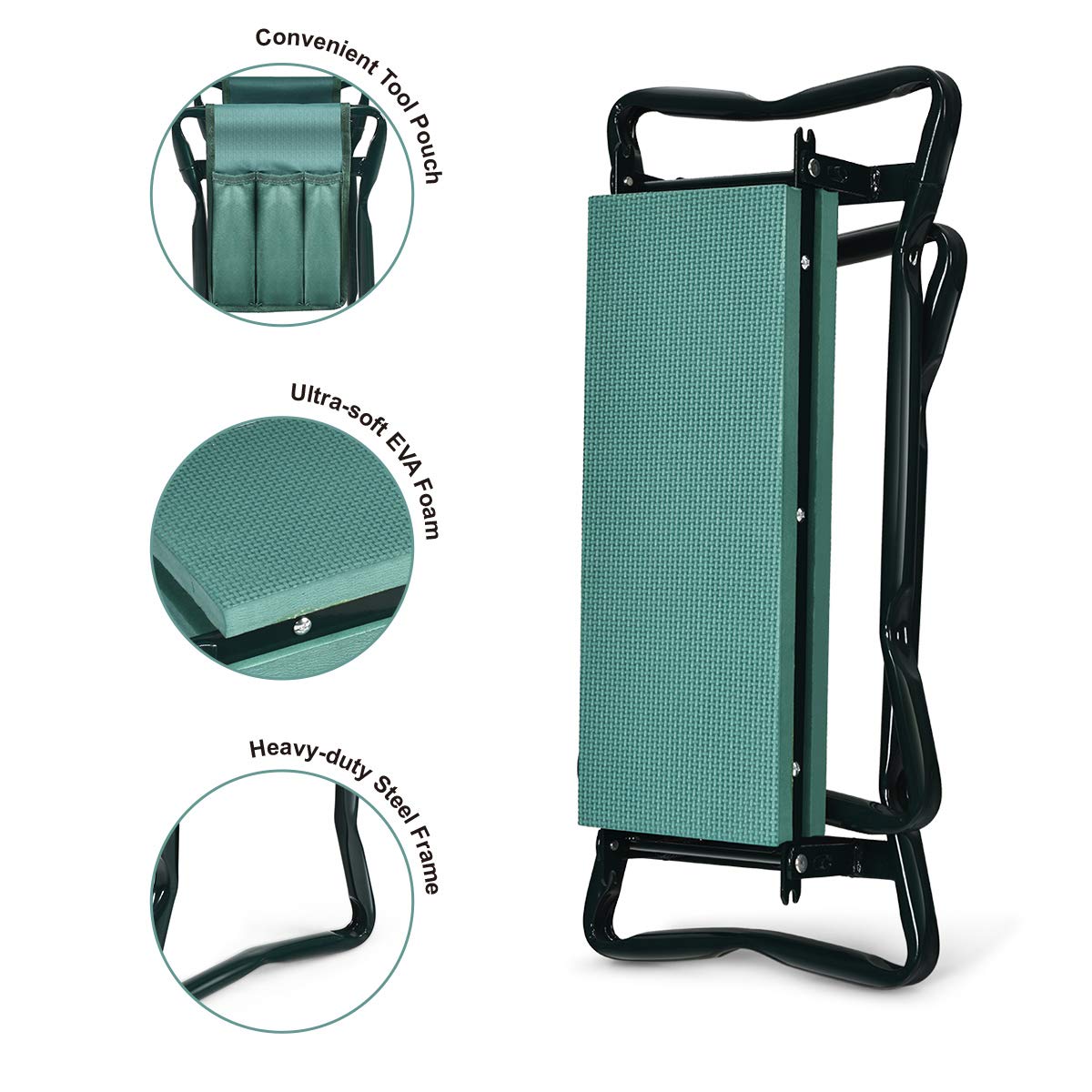 OFFICEJOY removable tools pouch attached storing pruners and gloves for convenience