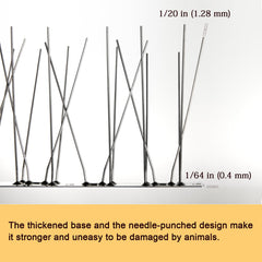 OFFO close-up of stainless needles demonstrating durable corrosion-resistant finish