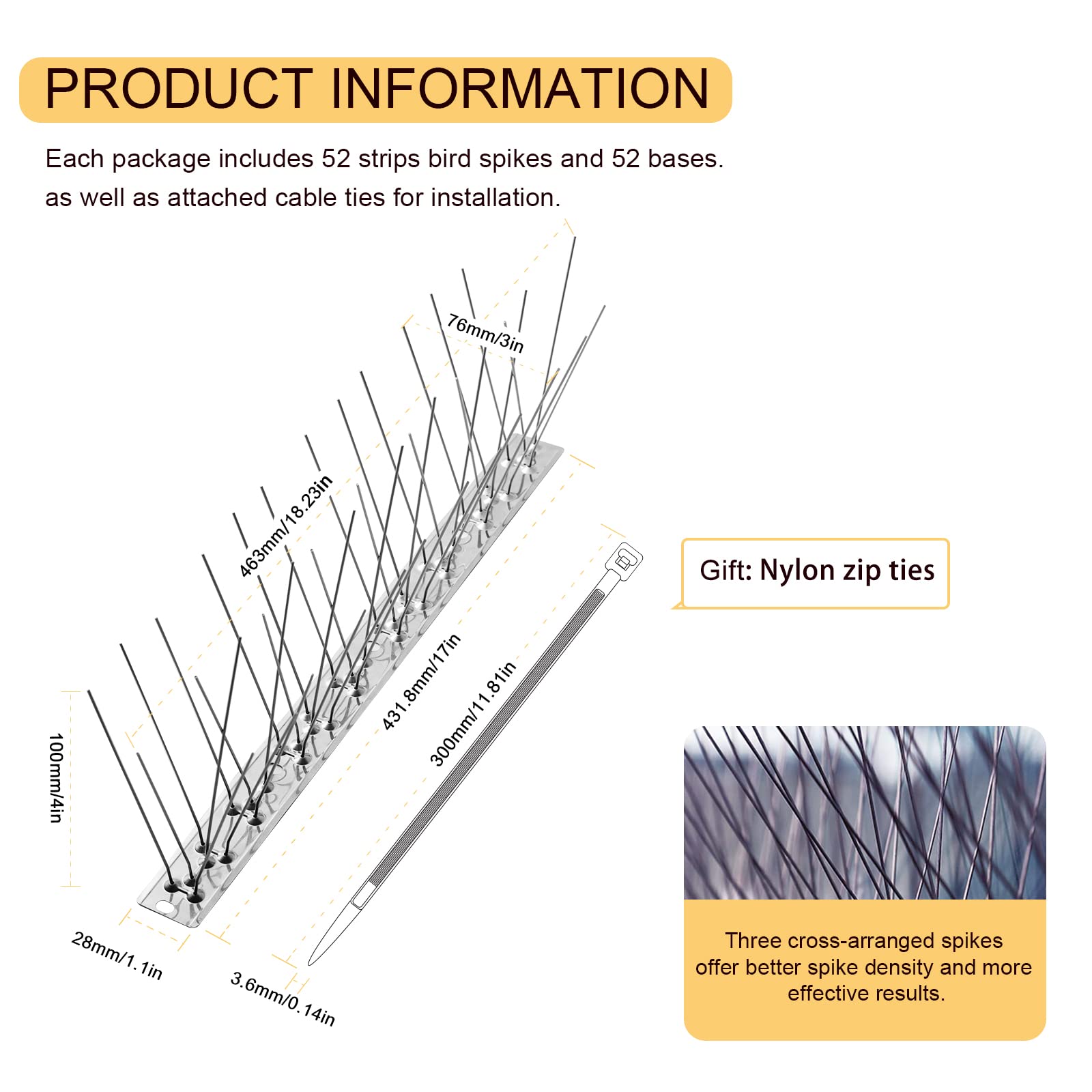 OFFO mounted in gutter reducing droppings and blockages