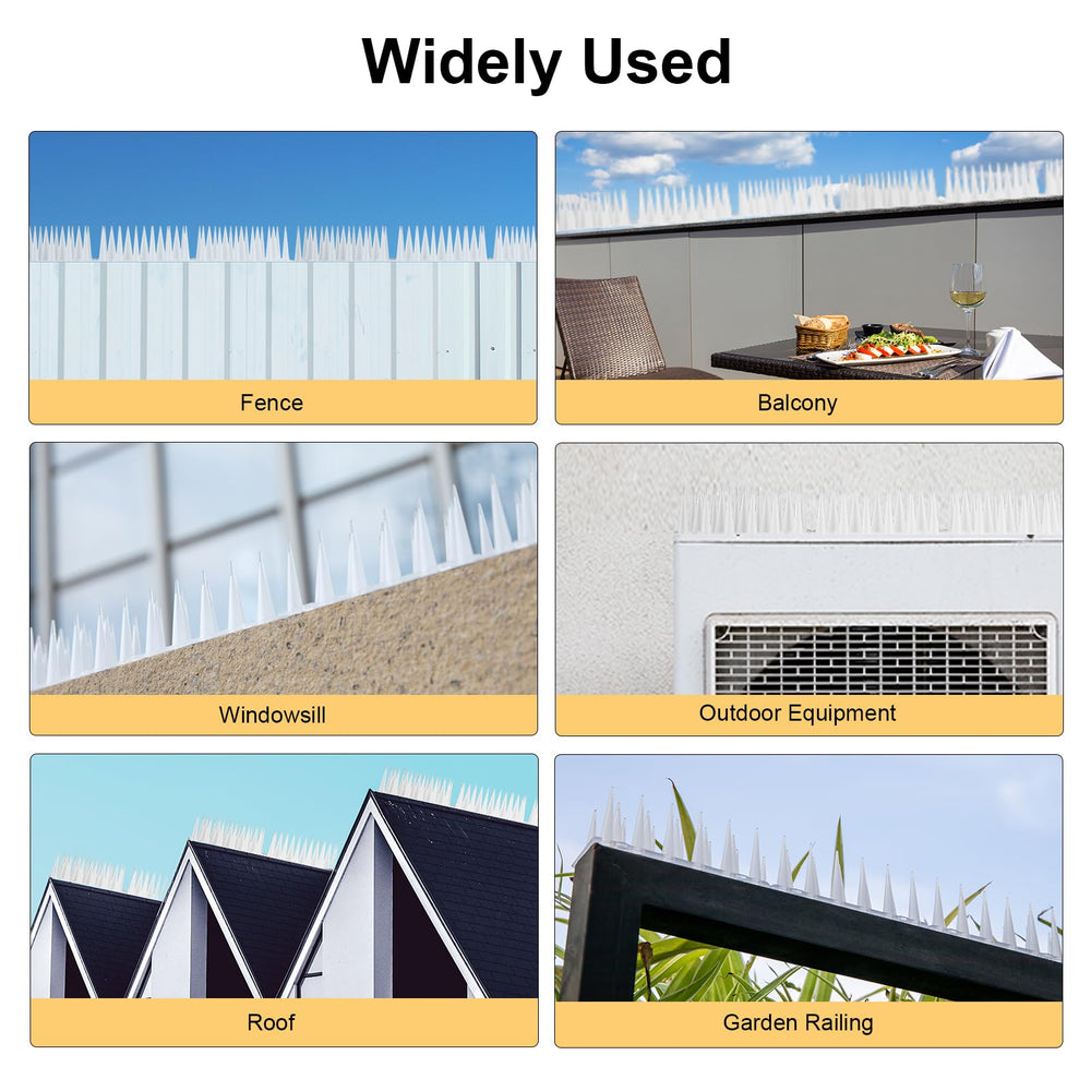 OFFO lifestyle shot of balcony with spikes preserving outdoor living space