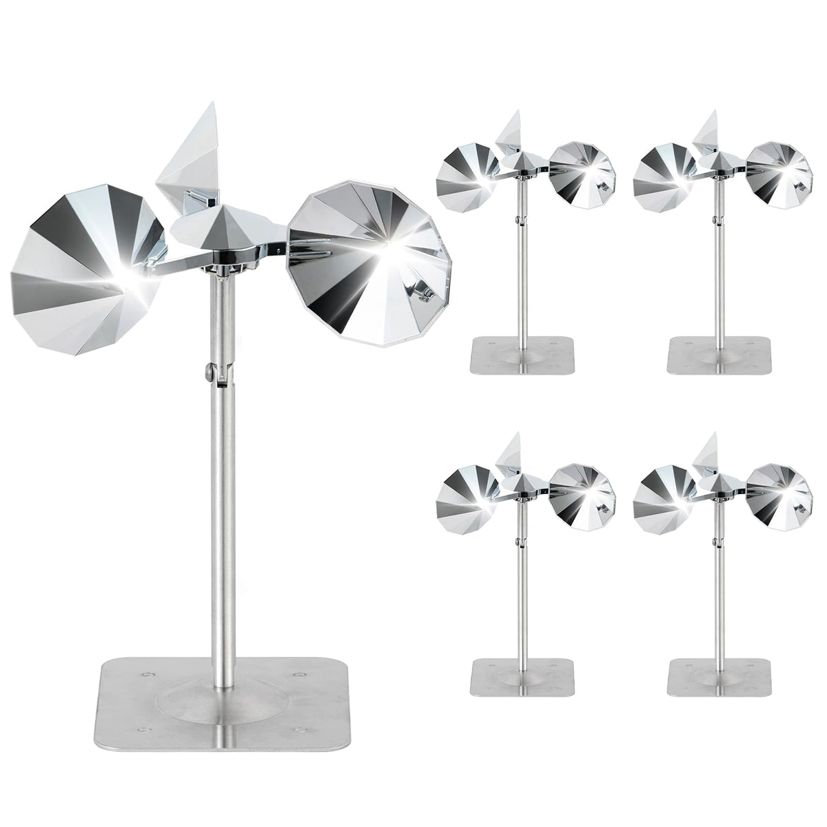 OFFO front view showing chrome mirrored blades and protective finish benefit visibility