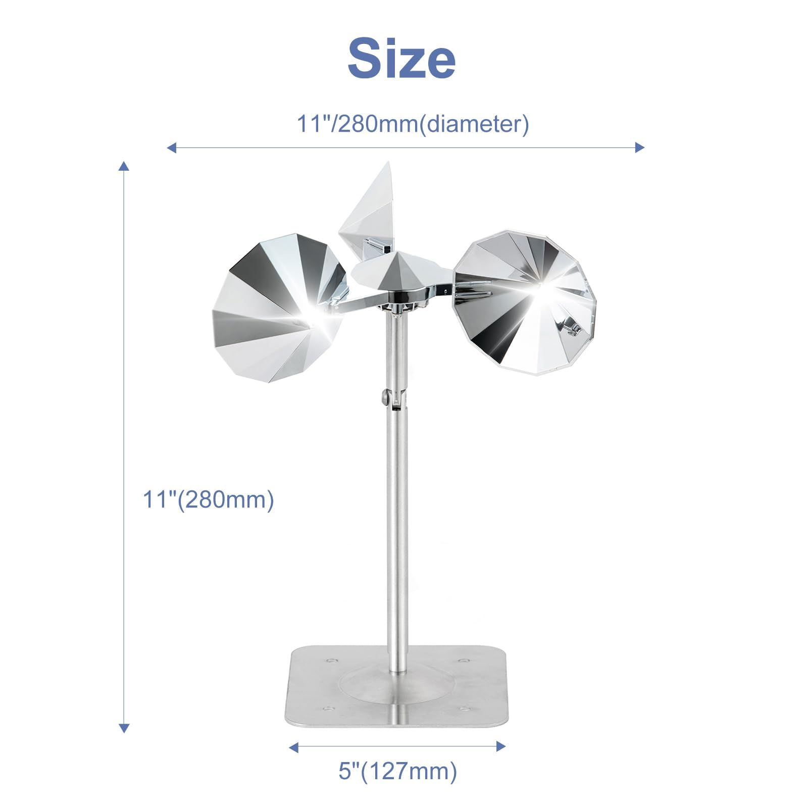 OFFO size comparison beside a hand showing lightweight design and easy placement