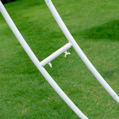 Oftest heart arch powder-coated finish close-up highlighting rust-resistant durability benefit