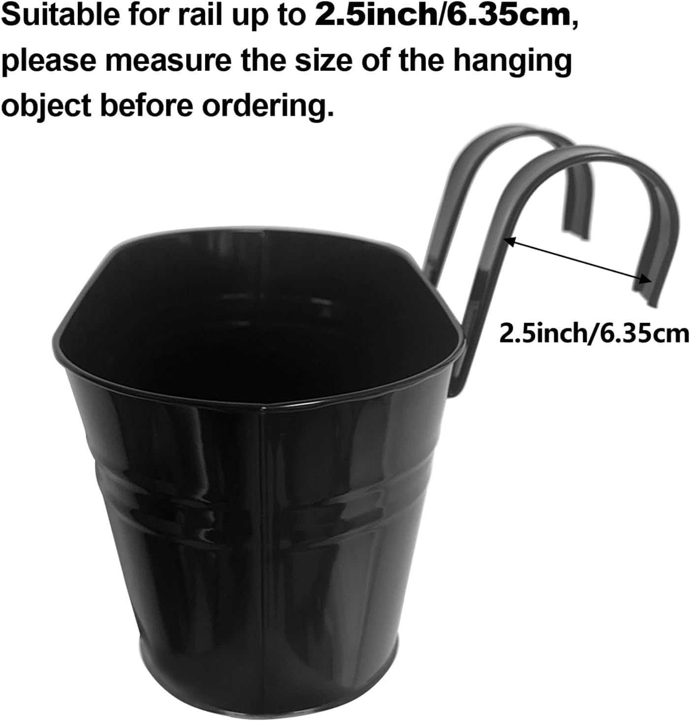OGIMA planter hanging on balcony railing demonstrating space saving