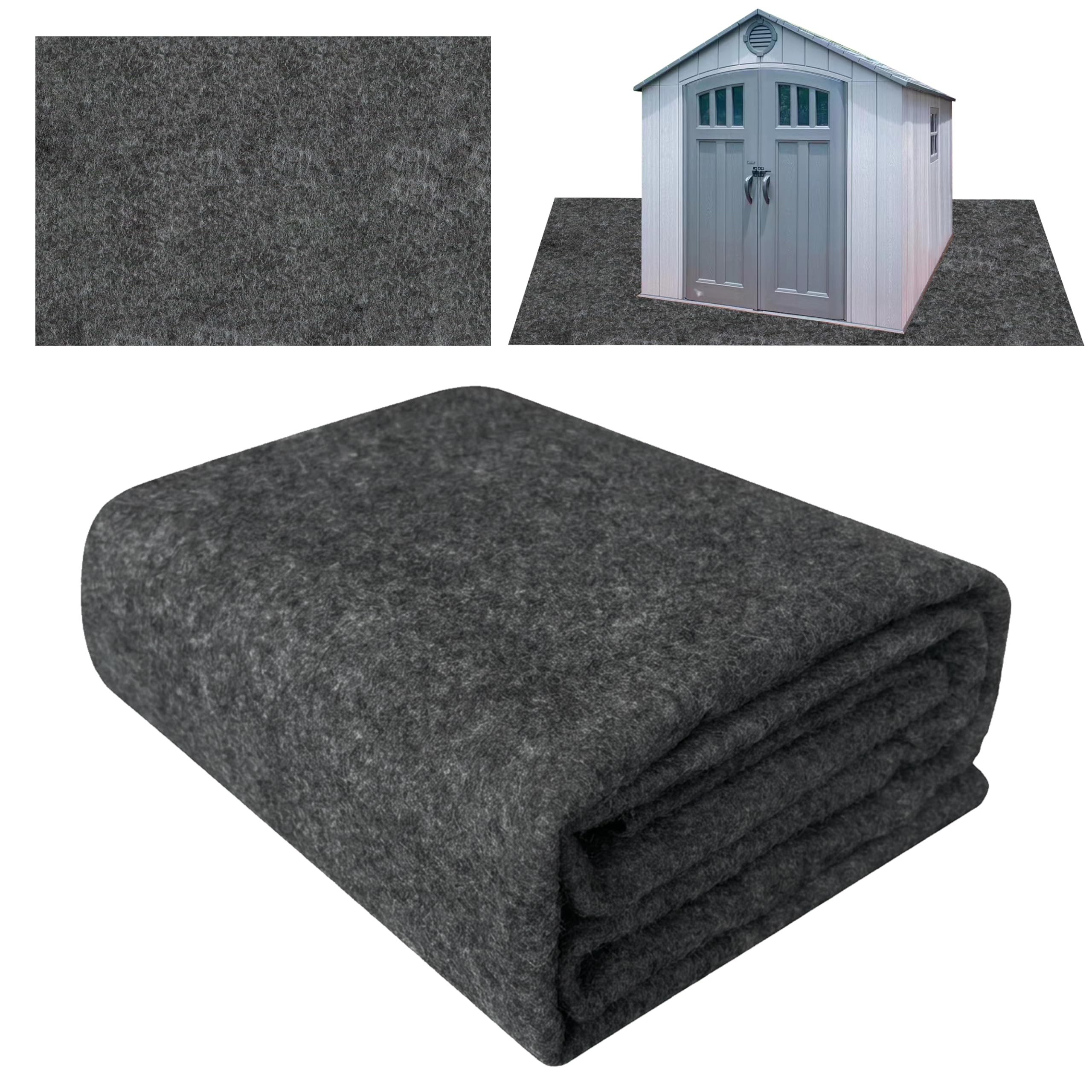 Ogrmar front view of 10x10 mat showing full coverage and durable protection
