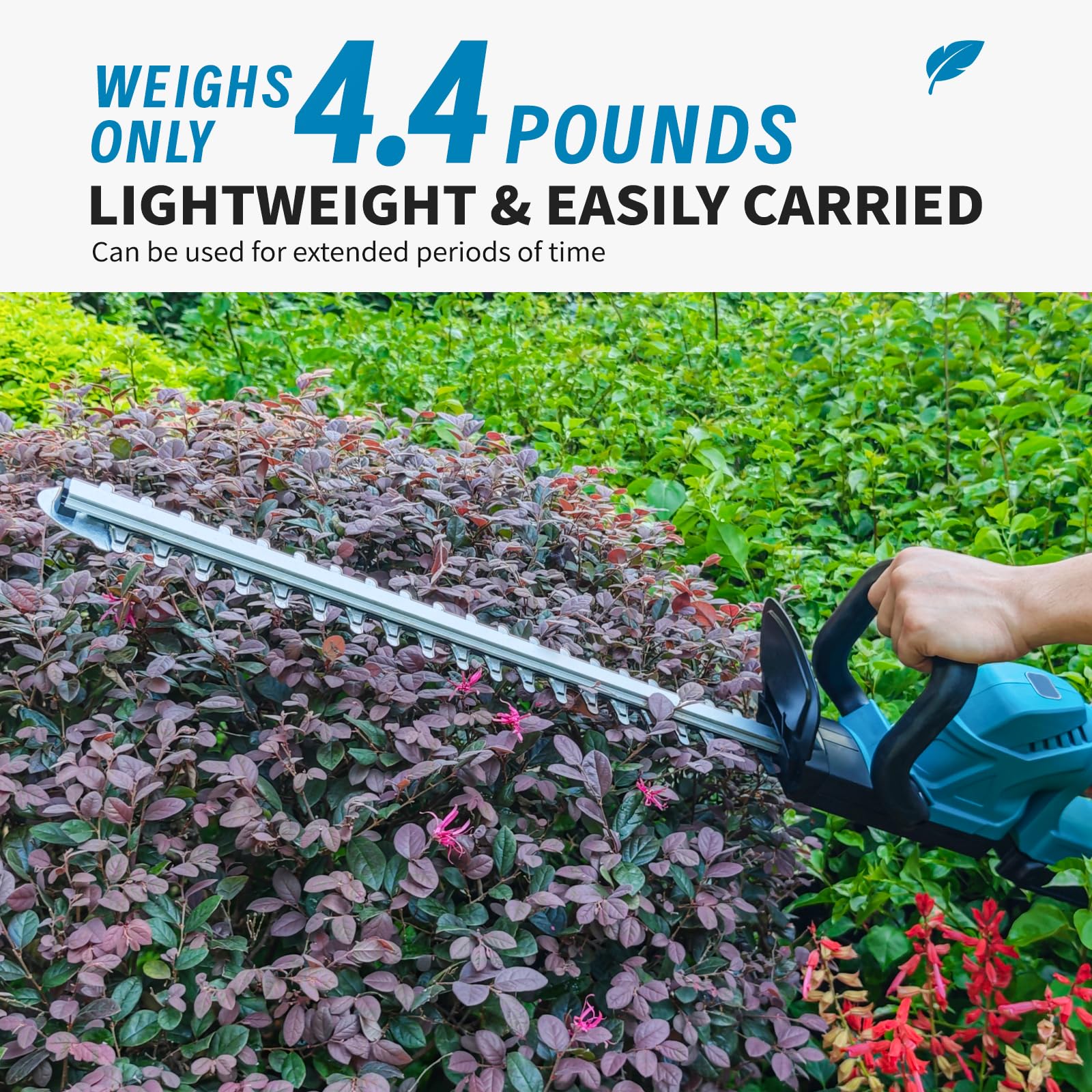 OHAISFELA held in hand showing compact 4.4 lb weight advantage