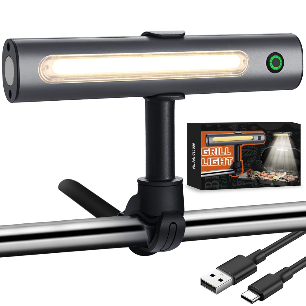 OHIFAST front view showing compact rechargeable grill light and controls for clear visibility