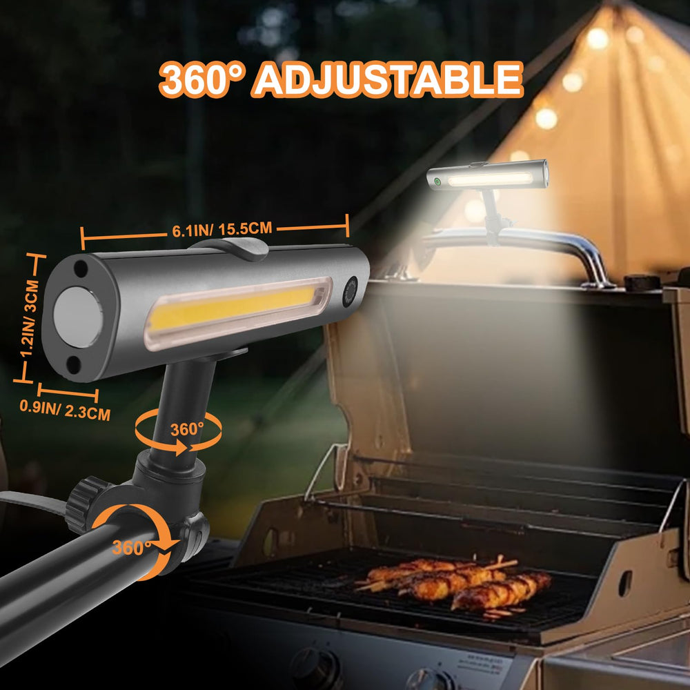 OHIFAST magnetic base closeup demonstrating secure mount on metal grill for stability