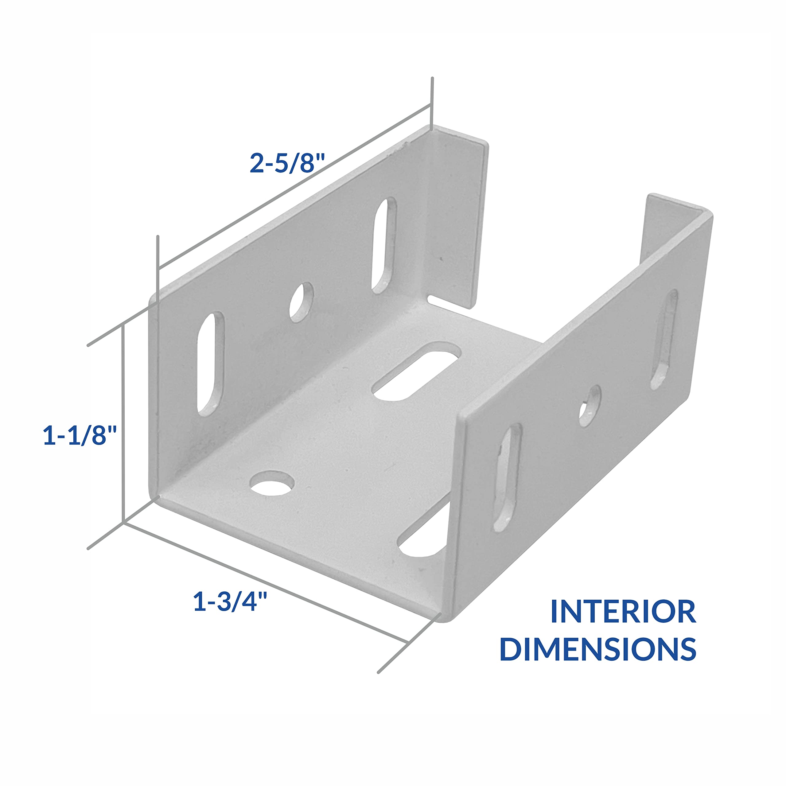 OHIY bracket installed with screw delivering secure panel-to-post connection