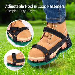 Ohuhu aerator shoes straps detail showing hook and loop for secure fit