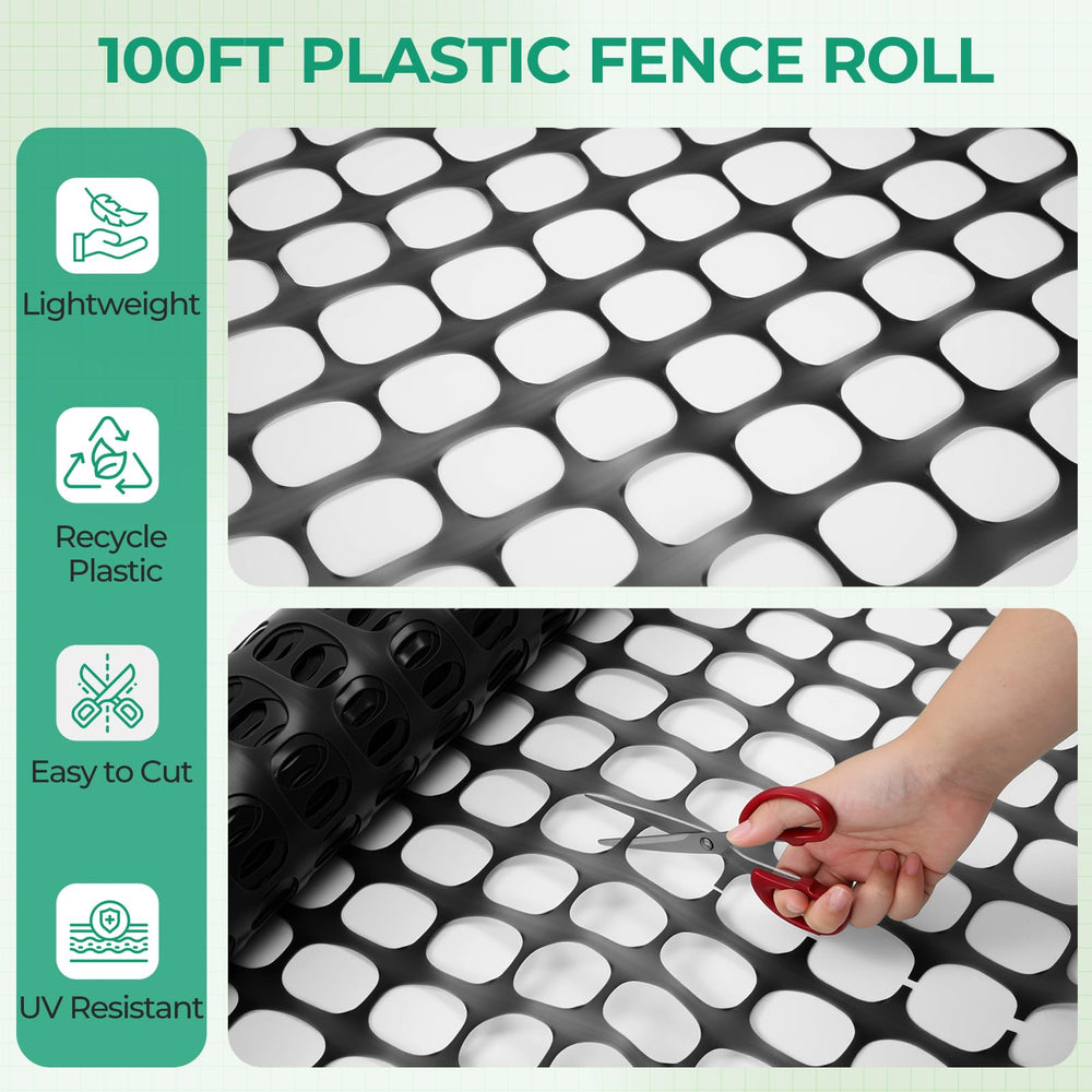 Ohuhu close-up of 1.7x1.7 inch mesh texture demonstrating airflow and plant protection