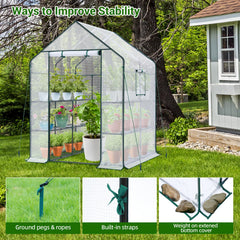 Ohuhu close-up of zippered roll-up door demonstrating easy access and adjustable ventilation