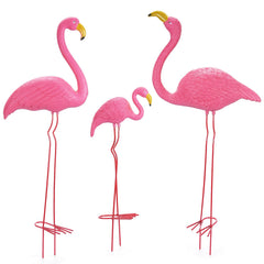 Ohuhu flamingo front group view showing vibrant color and curb appeal