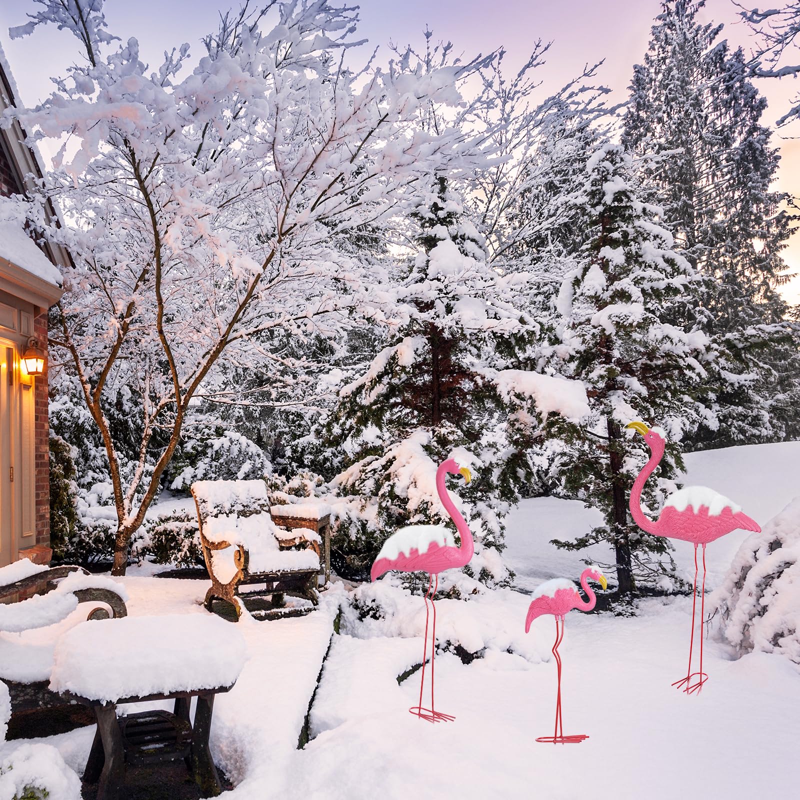Ohuhu flamingo used as party decor creating playful gathering atmosphere