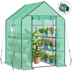 Ohuhu front view of greenhouse showing full protective shelter benefit