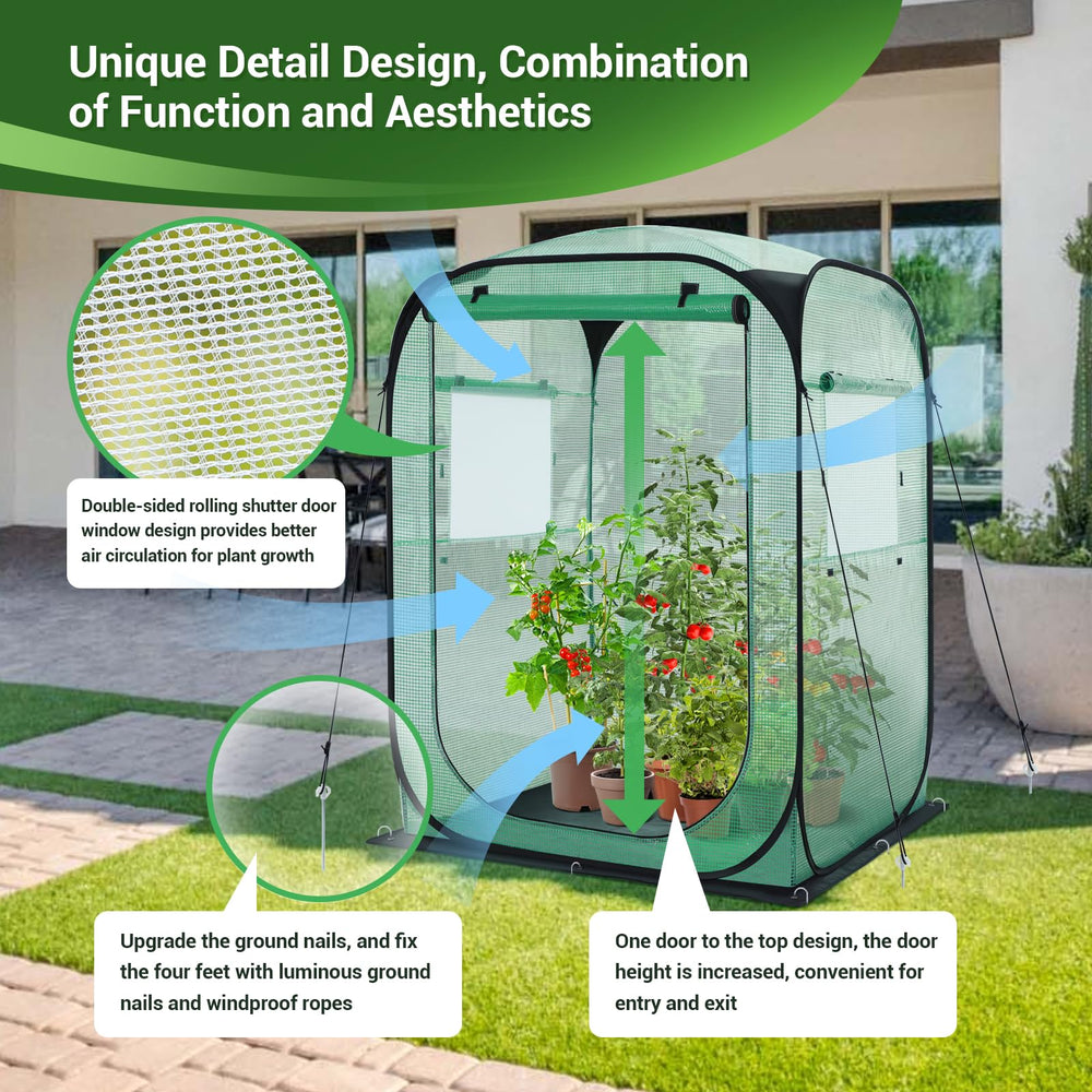 Ohuhu interior with pots and shelves demonstrating roomy usable space