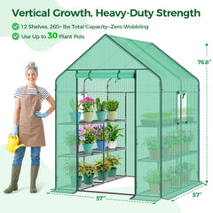Ohuhu interior wide shot with shelving maximizing plant organization benefit