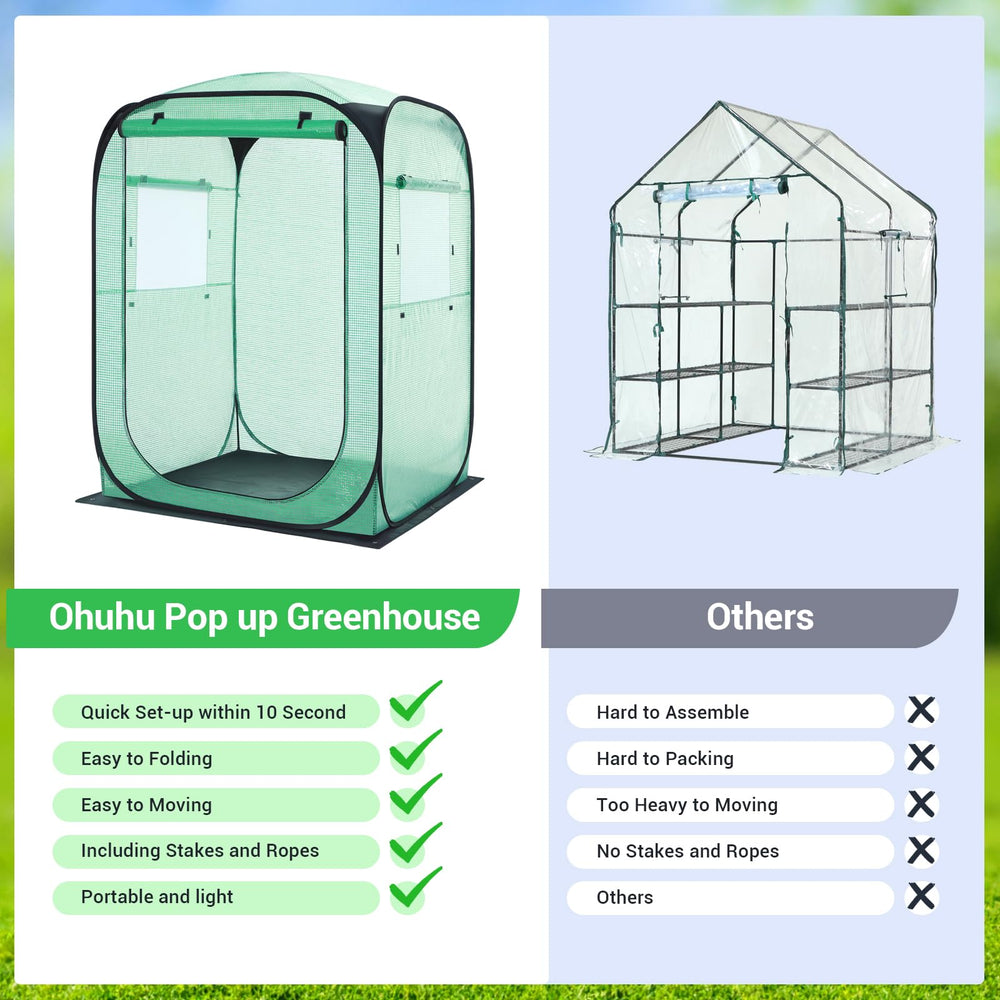 Ohuhu mesh window detail illustrating ventilation and insect protection