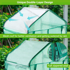 Ohuhu screened roof detail keeping pests out while allowing airflow