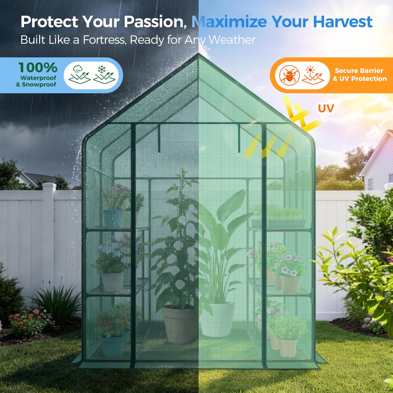 Ohuhu screened window close-up showing airflow control and pest protection benefit