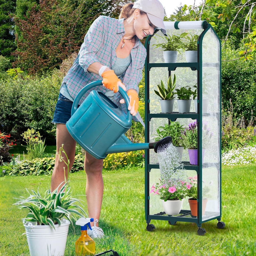 Ohuhu organized shelves with pots showing tidy storage and convenience