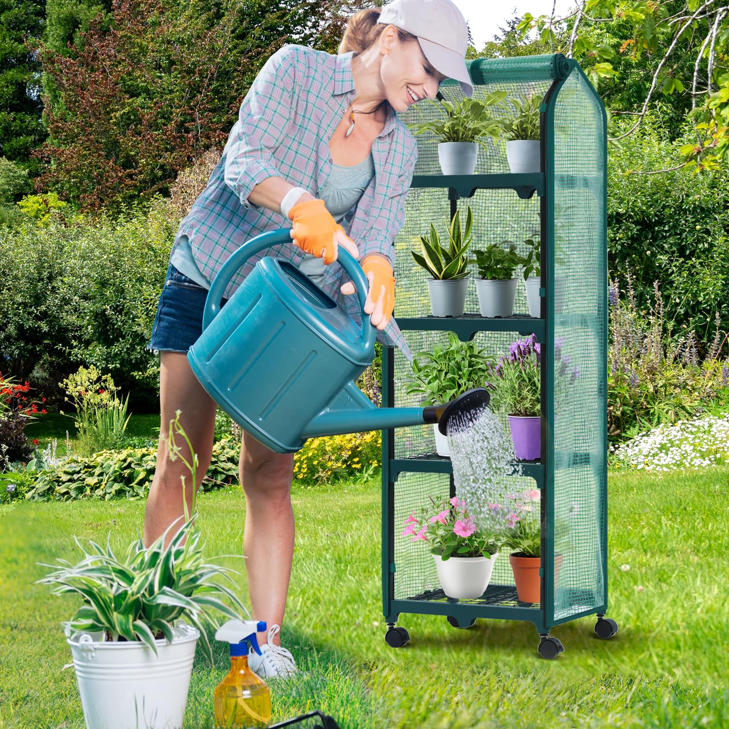 Ohuhu disassembled greenhouse folded for compact storage convenience