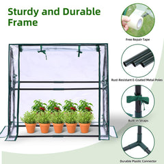 Ohuhu metal frame detail showing rust-resistant coating and sturdy support