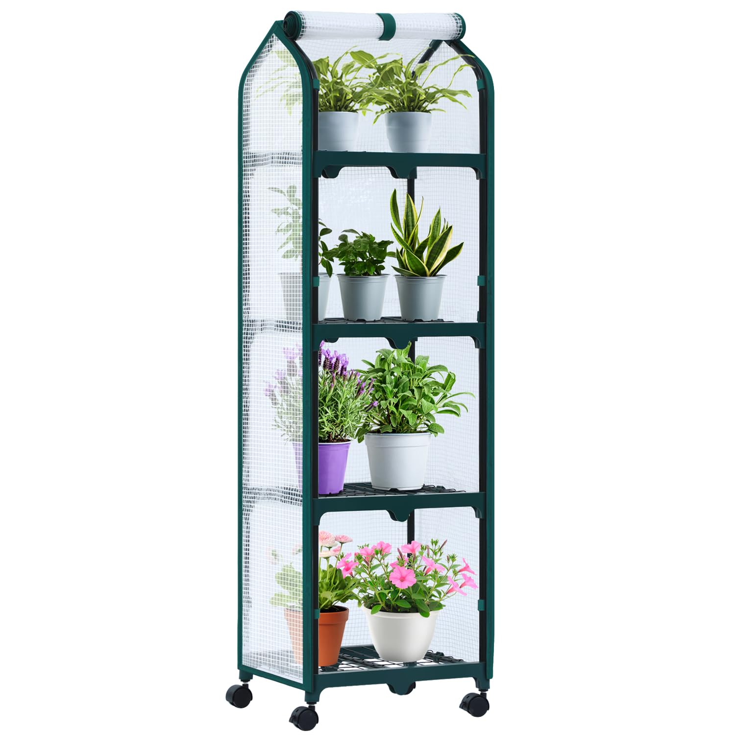 Ohuhu front view showing compact greenhouse and organization benefit