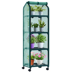 Ohuhu front view of mini greenhouse showing compact protection and organization
