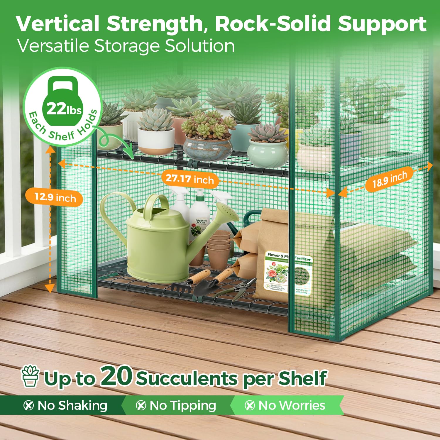 Ohuhu greenhouse on balcony demonstrating outdoor plant protection