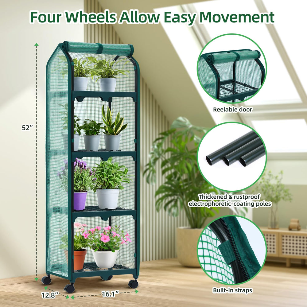 Ohuhu lifestyle shot of greenhouse filled with seedlings adding living decor