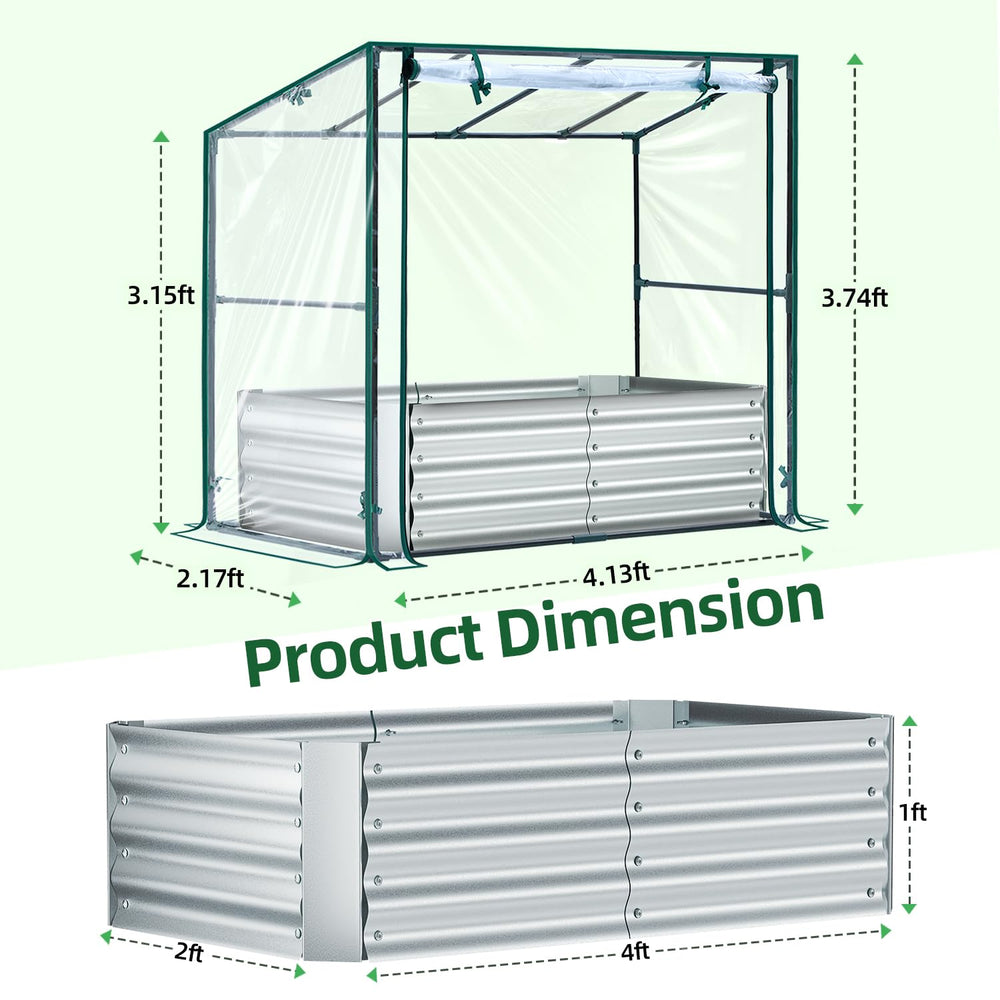Ohuhu planter interior filled with soil, displays deep root space for crops
