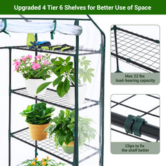 Ohuhu reinforced PVC cover with zipper door detail for weather protection and ventilation