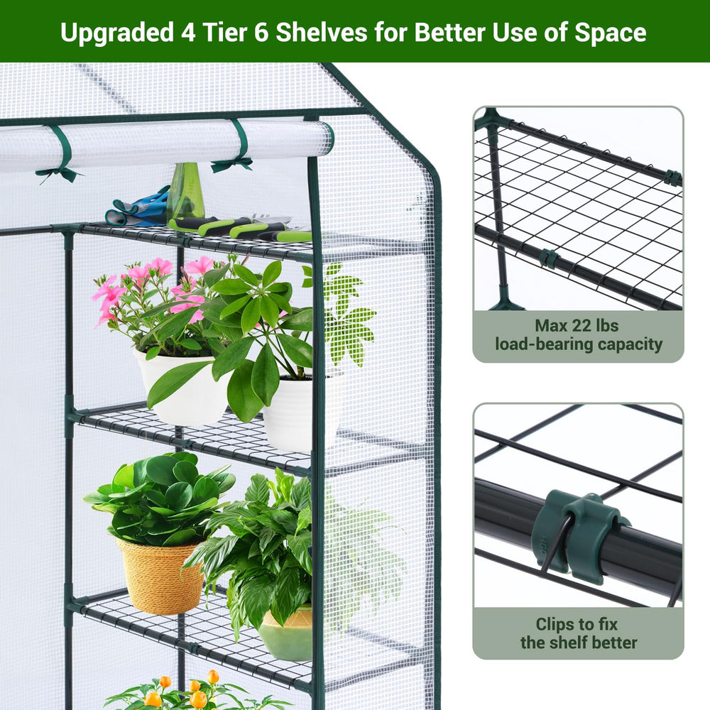 Ohuhu roll-up door open with easy access benefit for daily plant care
